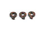 Opal Q Letter - Snythetic Opal Initial Letter (10x13x2.50mm) F017