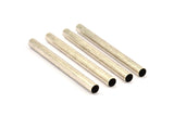 Silver Connector Bead, 12 Antique Silver Plated Brass Tubes (6x70mm) Bs 1538
