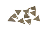 Brass Triangle Charm50 Antique Brass Triangle Charms (10x9mm) K094
