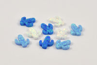 Synthetic Opal Cactus, 1 Tiny Cactus Bead, Cactus Charm, Exotic Beads (13x11mm) F025