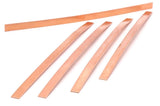 Copper Bracelet Blank, 5 Raw Copper Bracelet Stamping Blanks, Bangles (4x136x1mm) D0349