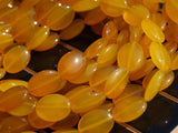 Yellow Chalcedony Agate 18x13 Mm Oval Gemstone Beads 15.5 Inches G498
