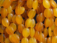 Yellow Chalcedony Agate 18x13 Mm Oval Gemstone Beads 15.5 Inches G498