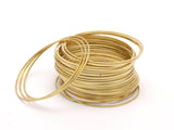 Brass Circle Connectors, 25 Raw Brass Circle Connectors (50x0.8mm) Bs-1111