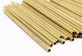 Brass Tube Beads - 50 Raw Brass Tube Beads (2x55mm) BS 1953