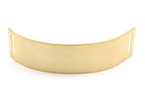 Brass Choker Necklace - 3 Raw Brass Chokers With 2 Holes (20x80x0.80mm) N0516