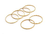 22mm Brass Circles, 40 Raw Brass Circles (22x1mm) N0536