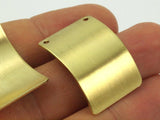 Brass Bracelet Component, 10 Raw Brass Bracelet Blanks With 2 Holes (30x20x0.60mm) Brass 3020-5 B0049