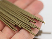 Bronze Tone Copper, 10 Antique Bronze Tone Copper Long Tubes (70x2mm) Sb-70 K198