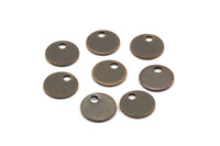 Brass Connector Ring, 100 Antique Brass Tags, Connector Rings (6mm) Pen 79 K005