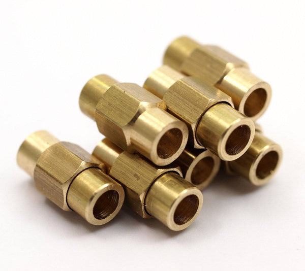Brass Magnetic Clasp, 5 Raw Brass Magnetic Clasps For 6 Mm Leather Cord (16x8mm) D0268