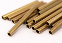 Industrial Long Tubes - 50 Raw Brass Industrial Long Tube Findings, (50x5mm) D0184