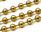 Big Ball Chain, 5 M. (4.5mm) Raw Brass Ball Chain Z155