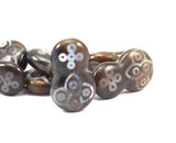 Agate 55x32mm Gemstone Beads , 2 Pcs T020