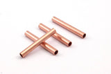 Copper Spacer Bead, 12 Raw Copper Tubes Beads (30x4x0.30mm) A0735