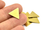 Brass Triangle Blank, 50 Raw Brass Triangle Stamping Blanks (12x14mm) Brs 3016 A0411