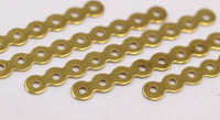 10 Holes Connector, 25 Raw Brass Connectors With 10 Holes, Charms, Findings (45x4.5mm) Brs 36 A0180