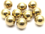 10 Raw Brass Ball Beads Without Holes 15.5 Mm Bs-1099--r001