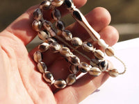 Organic Handmade Egypt Camel Bone , Horn ,kuka Beads 8.5 Mm X 9.5 Mm G73
