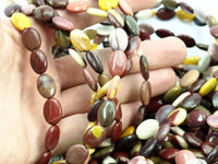 12 Strands Moukaite Jasper 14 Mm Oval Gemstone Beads
