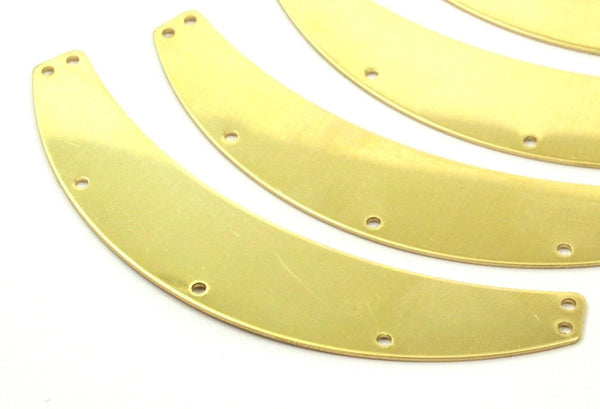 Brass Choker - 2 Raw Brass Chokers With 7 Holes (87x16mm) Brs 1690-13 B0003