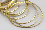 Textured Circle Brass, 10 Raw Brass Circles (40mm) Brs 2081 A0591