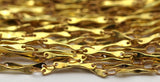 Link Chain, Bar Chain, 2 Meters - 6.6 Feet Raw Brass Soldered Bar Link Chain (10mm) Z120