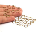 10mm Jump Ring - 100 Antique Brass Round Jump Rings Connectors Findings (10x1.2mm) R-10 A0333