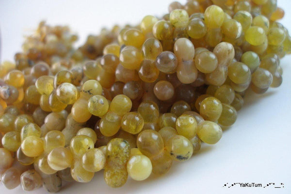 Full Strand Yellow Opal 16-8mm Sandglass Gemstone Beads T025