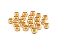 40 Raw Brass Rondelle Beads , Findings (9x6mm) Brs 0191 A0977