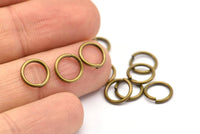 8mm Jump Ring - 300 Antique Brass Jump Rings (8x1mm) A0378