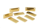 Brass Stamping Blank, 50 Raw Brass Stamping Blank, With 2 Holes Pendant (20x8x0.80mm) Y197