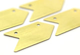 Arrow Necklace Charm, 10 Raw Brass Arrow Stamping Pendants, Tags With 2 Holes (15x30mm) B0080