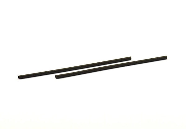 90mm Black Tubes, 12 Oxidized Brass Black Long Tubes (2.5x90mm) S239