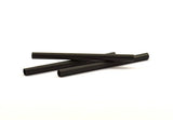 Black Choker Findings, 6 Black Oxidized Brass Tubes (6x90mm) Bs 1539 S117