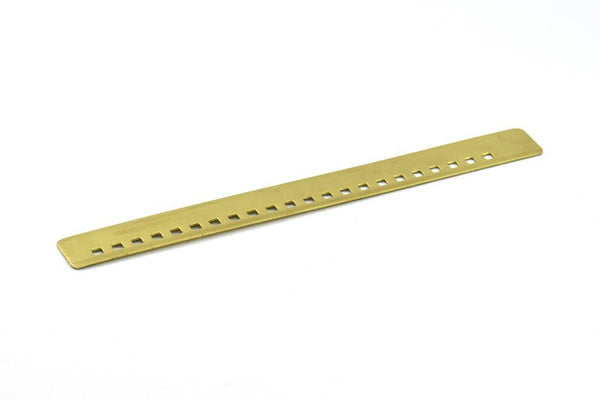Brass Bracelet Blank - 2 Raw Brass Square Flat Bracelet Blanks Without Holes (145x15x0.80mm) V023