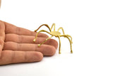 Brass Spider Settings, 1 Raw Brass Spider Setting Bases (75x75mm) V054