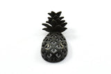 Black Pineapple Pendant, 2 Oxidized Brass Black Pineapple Pendants (30x13.4x6.3mm) N0250 S427