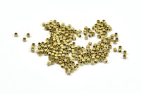Cube Spacer Beads, 200 Raw Brass Tiny Square Cube Spacer Beads (1.5mm)  BS 2019