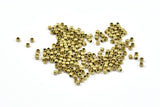 Cube Spacer Beads, 200 Raw Brass Tiny Square Cube Spacer Beads (1.5mm)  BS 2019