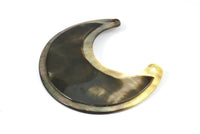 Mother Of Pearl Pendant, 1 MOP Crescent Moon Pendant With 2 Holes (65x30x3x2mm) X009