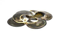 Mother Of Pearl Pendant, 1 MOP Crescent Moon Pendant With 2 Holes (65x30x3x2mm) X009