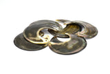 Mother Of Pearl Pendant, 1 MOP Crescent Moon Pendant With 2 Holes (65x30x3x2mm) X009