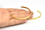 Brass Bracelet Blank, 2 Raw Brass Cuff Bracelet Bangles With 2 Holes (135x4x1mm) D0503