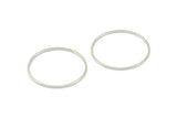 Silver Circle Connector, 25 Silver Tone Circle Connectors, Rings, Findings (25x0.80mm) BS 2415 D0390