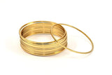 Gold Circle Connector, 300 Gold Plated Brass Circle Connectors (42x1x1mm) Bs 1085 Q0026