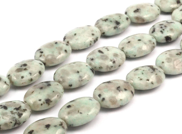 Kiwi Jasper 24x18 Mm Round Gemstone Beads 15.5 Inches Full Strand G352 T034