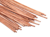Copper Tube Beads, 10 Raw Copper Tubes (2x125mm) D0285