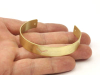 Brass Chevron Cuff - 2 Raw Brass Cuff Bracelet Blank Bangle Chevron With 2 Holes (10x1mm) Brc010