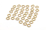 4mm Jump Rings - 250 Raw Brass Jump Rings, Findings (4x0.70mm) A0338
